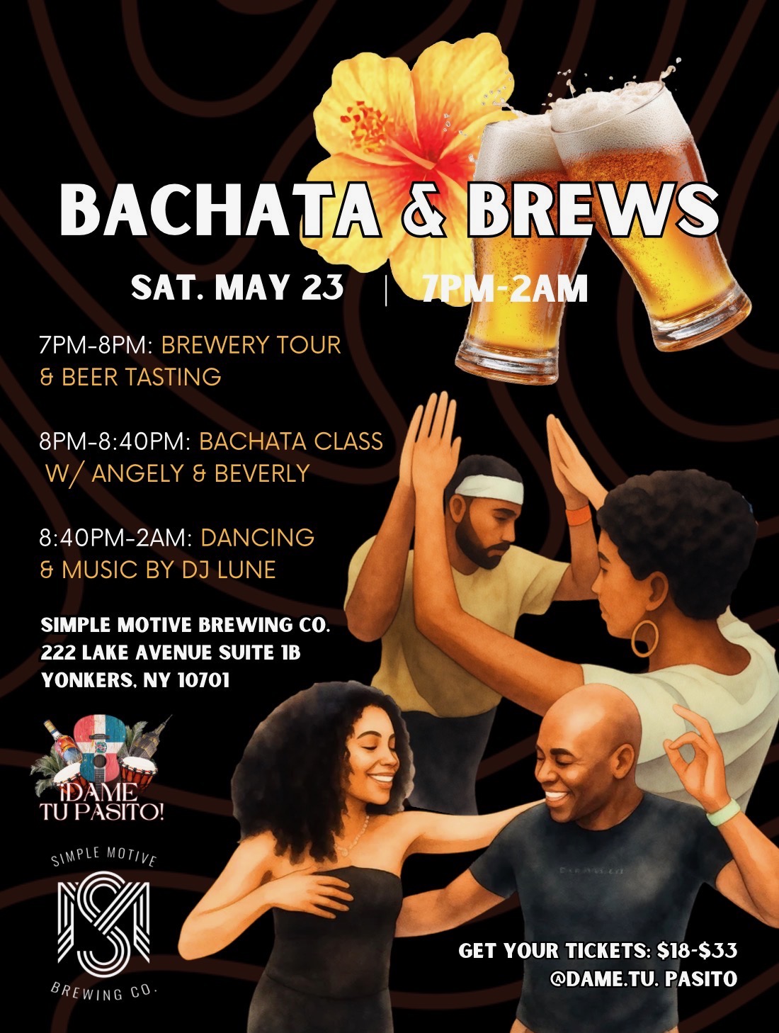 ¡Dame Tu Pasito! Bachata & Brews 