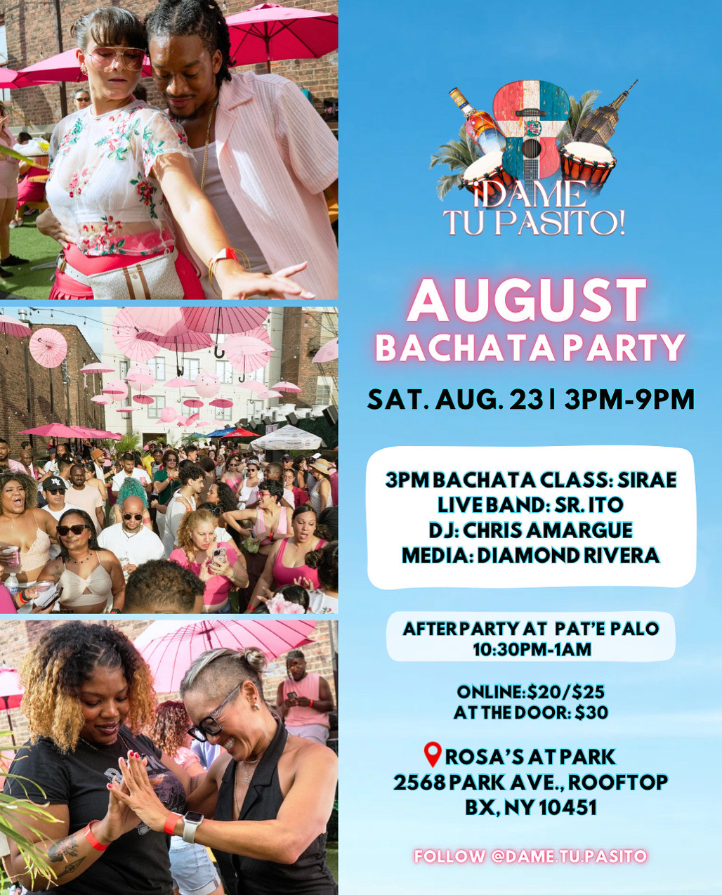 ¡Dame Tu Pasito! August Bachata Party